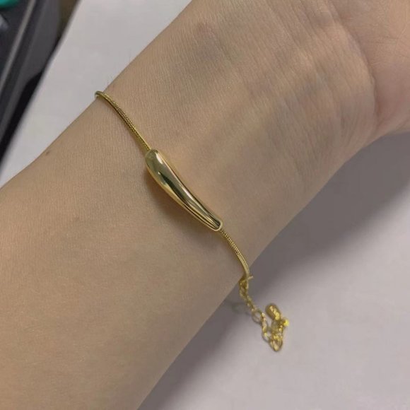 #NEW 925 Sterling Silver Simple Bar Bracelet A - Picture 8 of 10